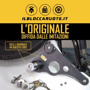 Bloccasterzo originale antifurto per bici e moto.