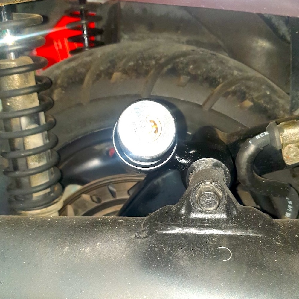 Dettaglio meccanico di una motocicletta