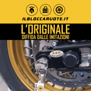 Blocca ruote originale, sicurezza moto garantita.