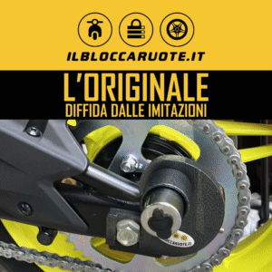 Bloccaruota originale per moto, evita imitazioni