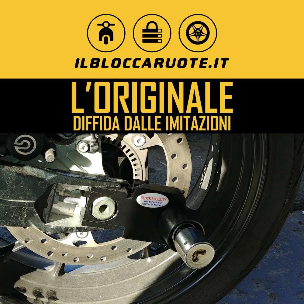 Bloccadisco moto antifurto originale.