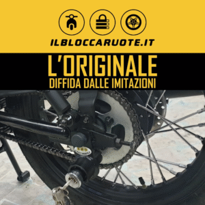 Bloccadisco moto originale, sicurezza antifurto.