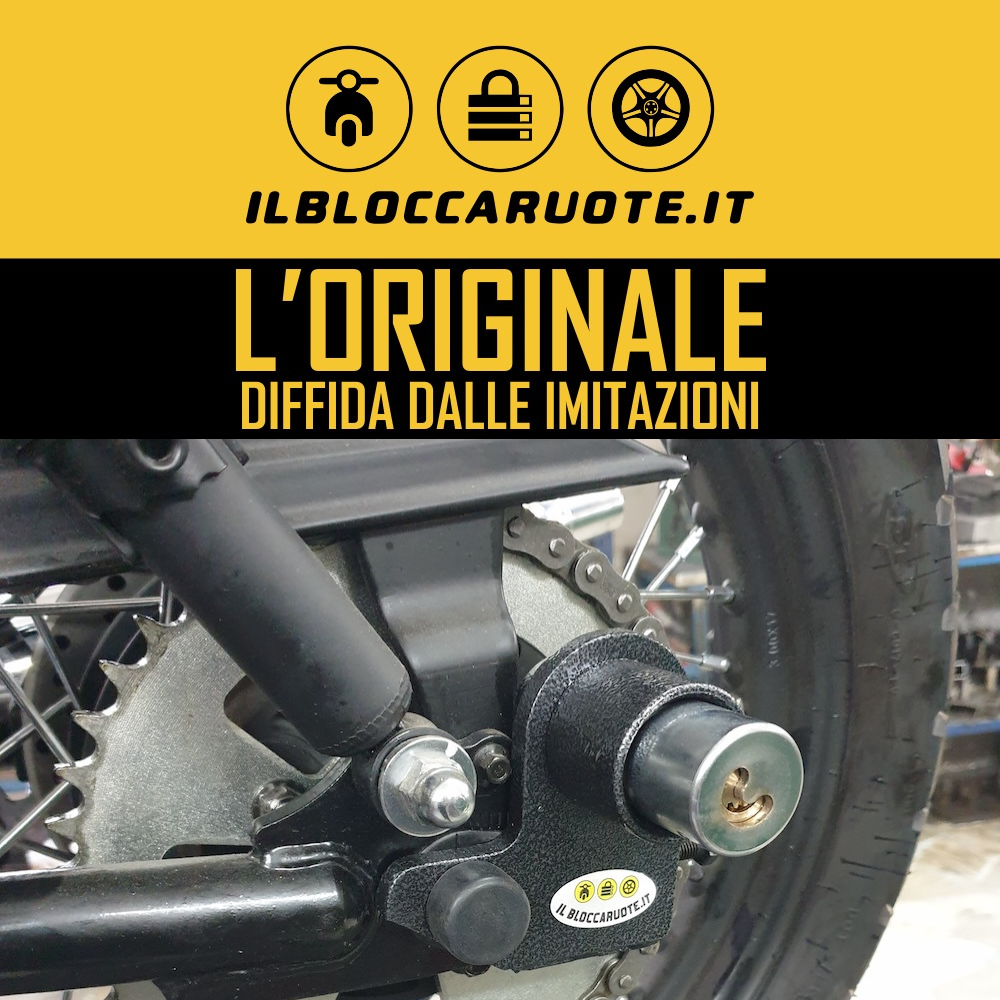 Bloccadisco per moto, sicurezza originale.