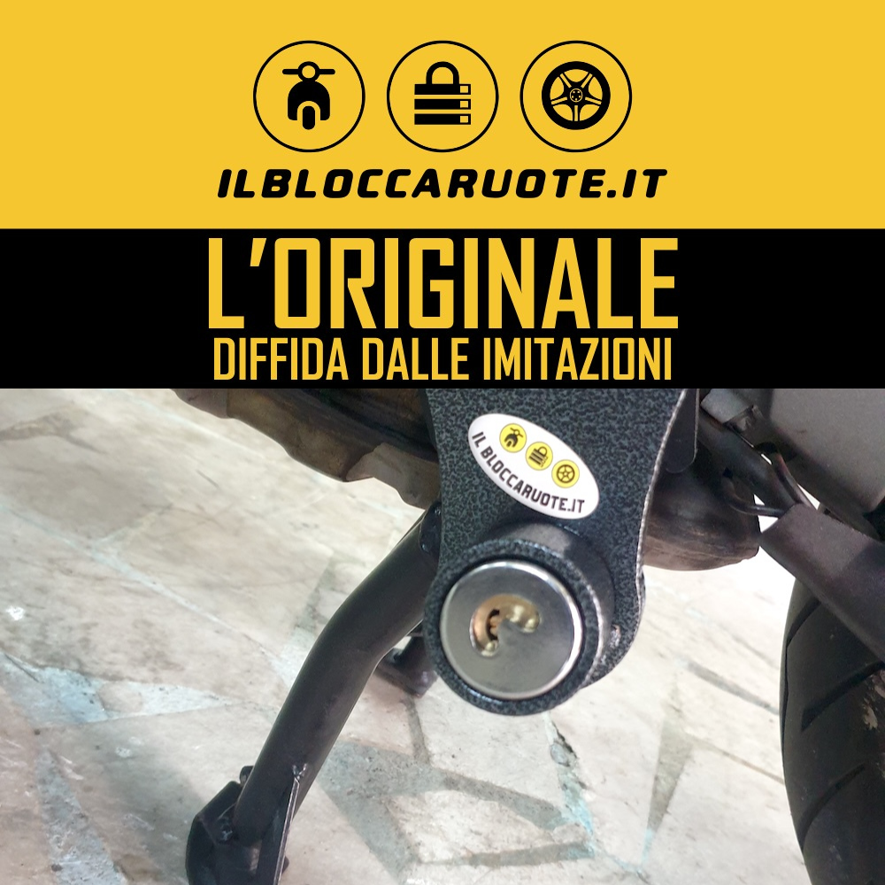 Bloccadisco moto originale, sicurezza garantita.